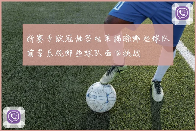 新赛季欧冠抽签结果揭晓哪些球队前景乐观哪些球队面临挑战